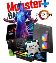 PC AMD MONSTER+ GAMER R5 8500G 32GB RGB 1TB NV B650 RTX4060 RAIDMAX+AURICULAR